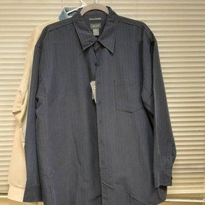 Bruno Mens Shirt Suede Microfiber Button Down Long Sleeve Charcole Shacket Size